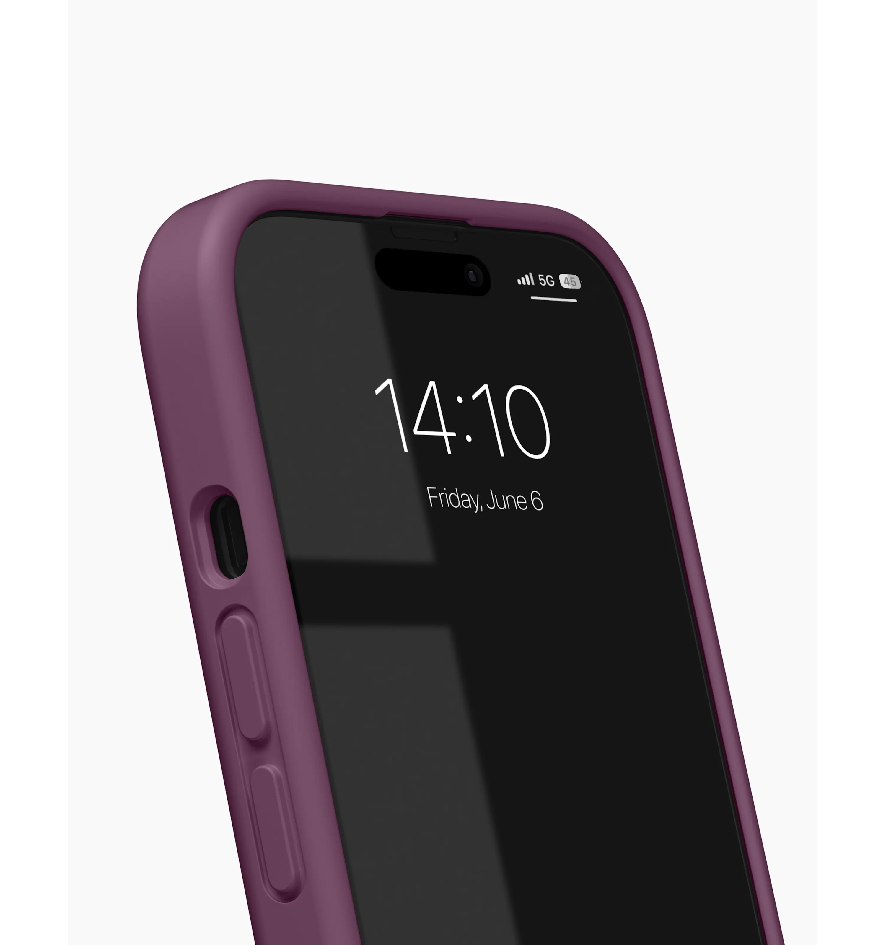 MagSafe Soft Swirl Silicone Case iPhone 14 Velvet Plum