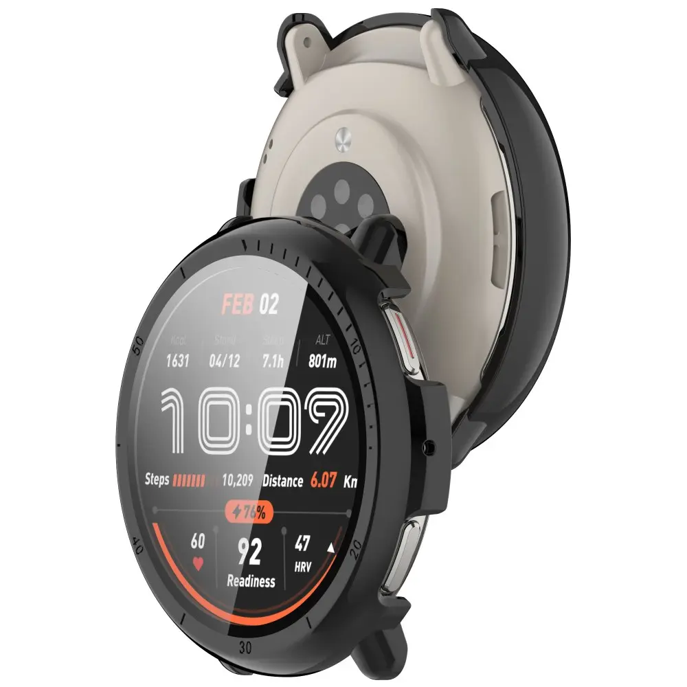 Full Cover Case Amazfit Active 2 Svart