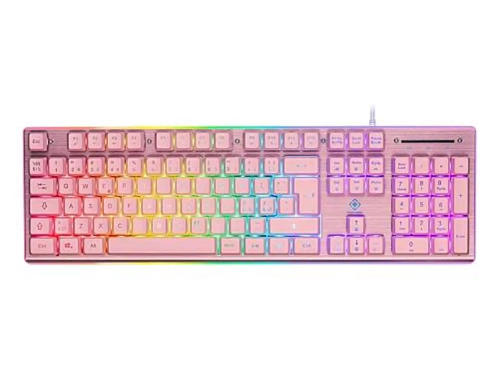 PK75 membrantangentbord RGB, Rosa