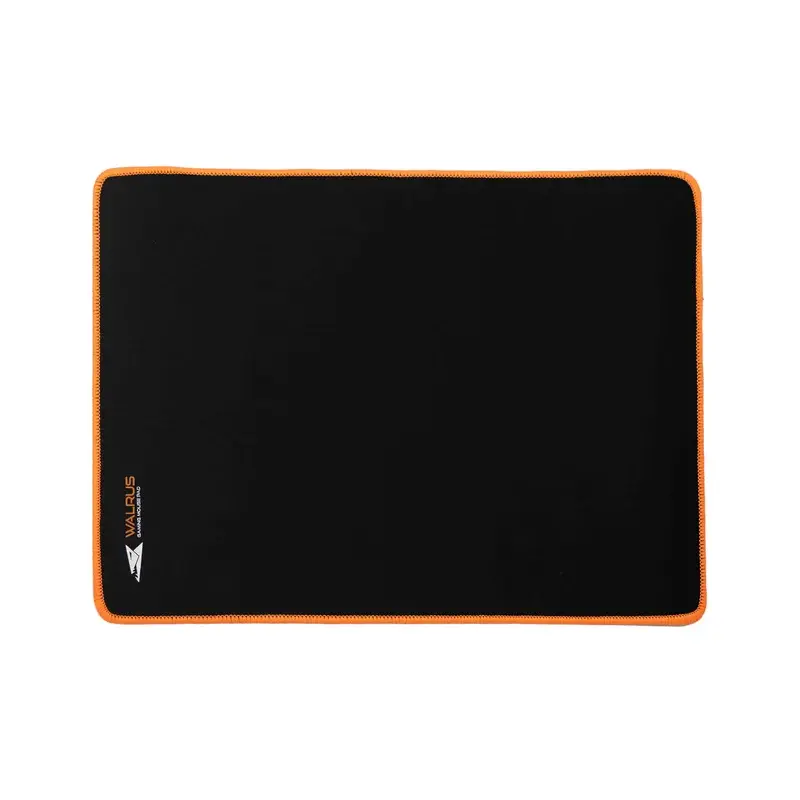 Walrus L Gaming Musemåtte 400x300mm, Sort/orange