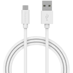 USB-kabel MicroUSB 1m Hvit
