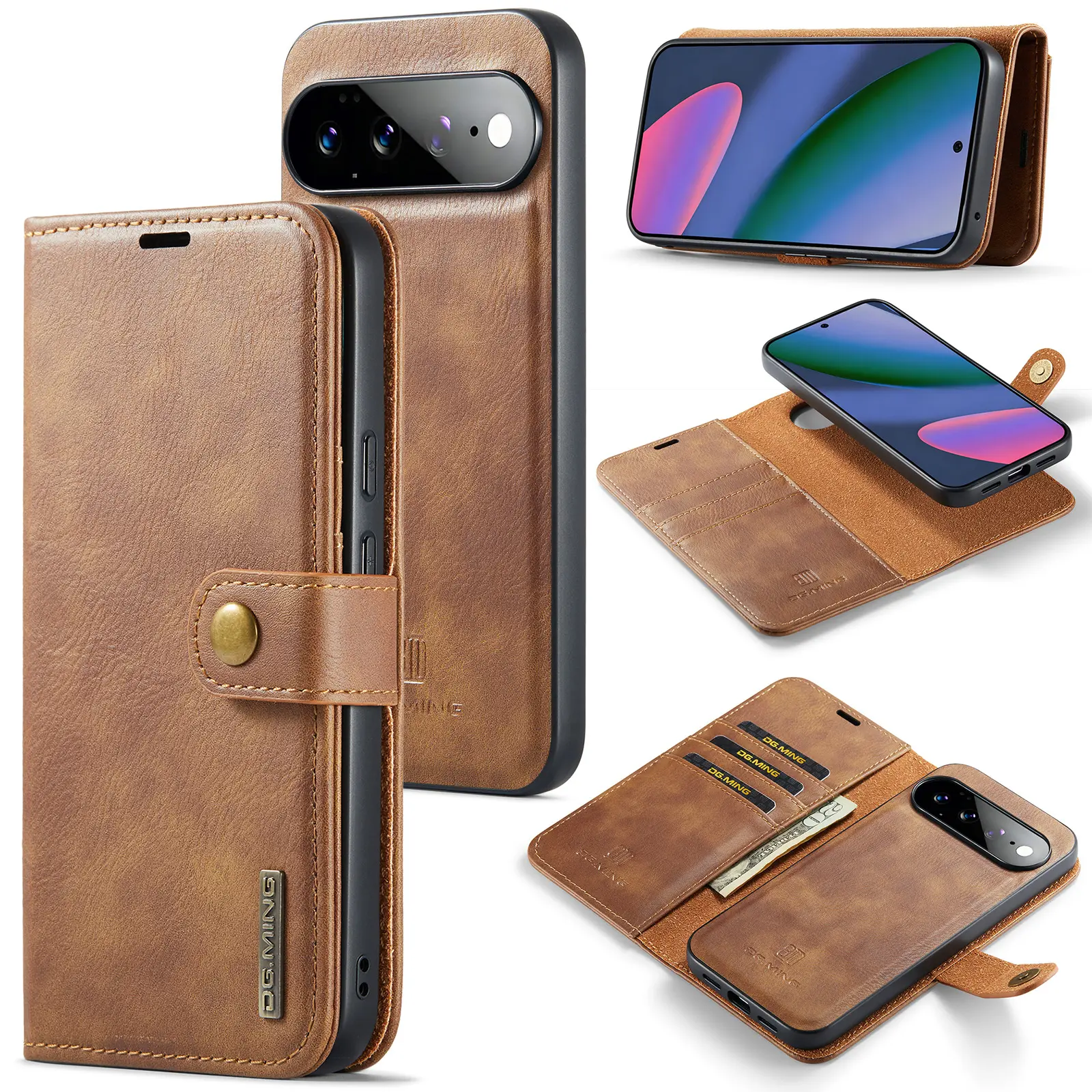 Magnet Wallet Google Pixel 11 Pro XL Cognac