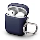 Silikonecover med karabinhage Apple AirPods Blå