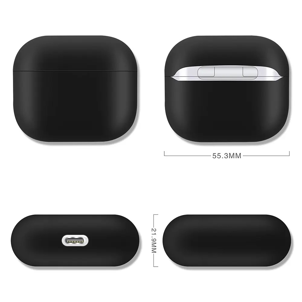 Silikonskal Apple AirPods 3 Svart