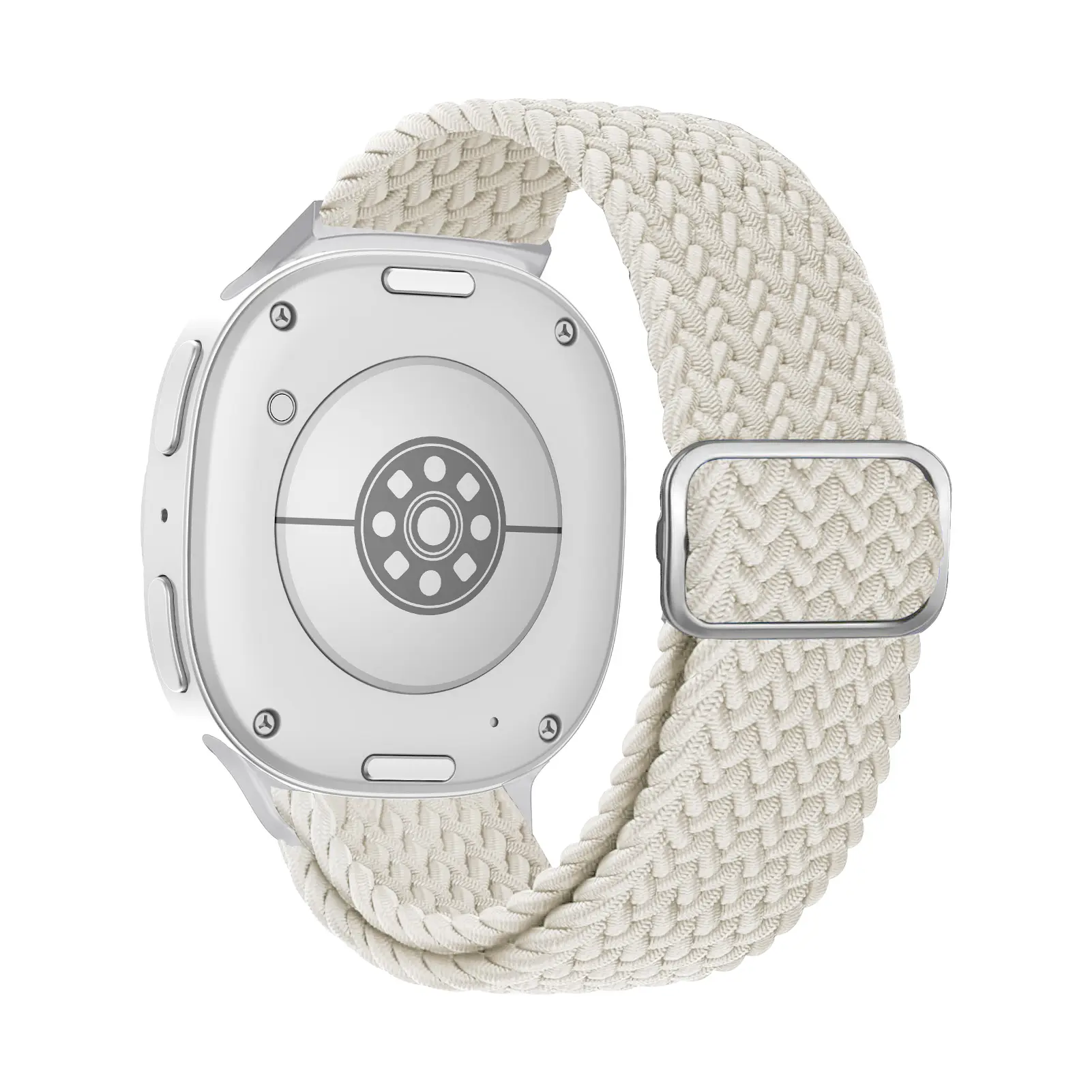 Flätat Elastiskt Nylonarmband Samsung Galaxy Watch 8 40mm Starlight