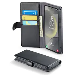 Aito Nahkakotelo Samsung Galaxy S24 FE Musta