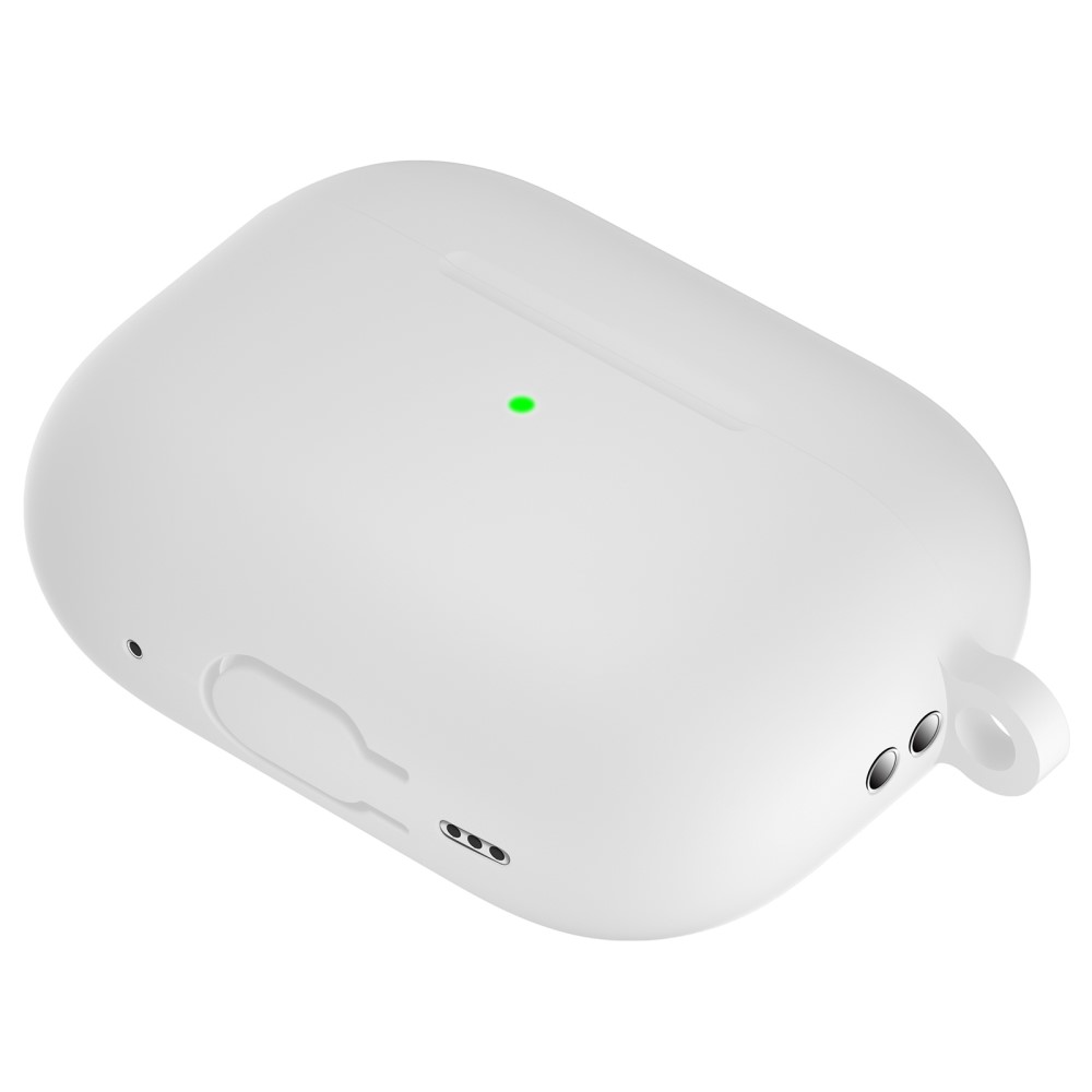 Silikonskal med karbinhake Apple AirPods Pro 2 Vit
