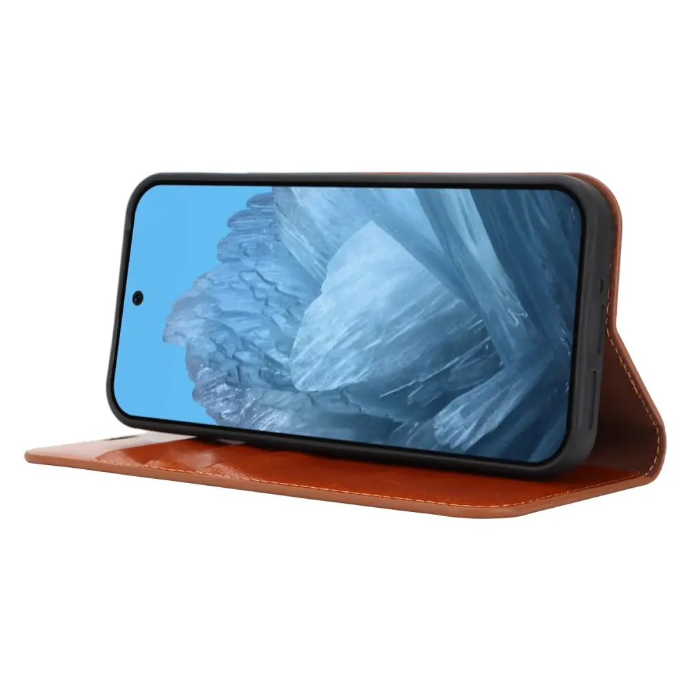 Mobilfodral Äkta Läder Google Pixel 11 Pro XL Brun