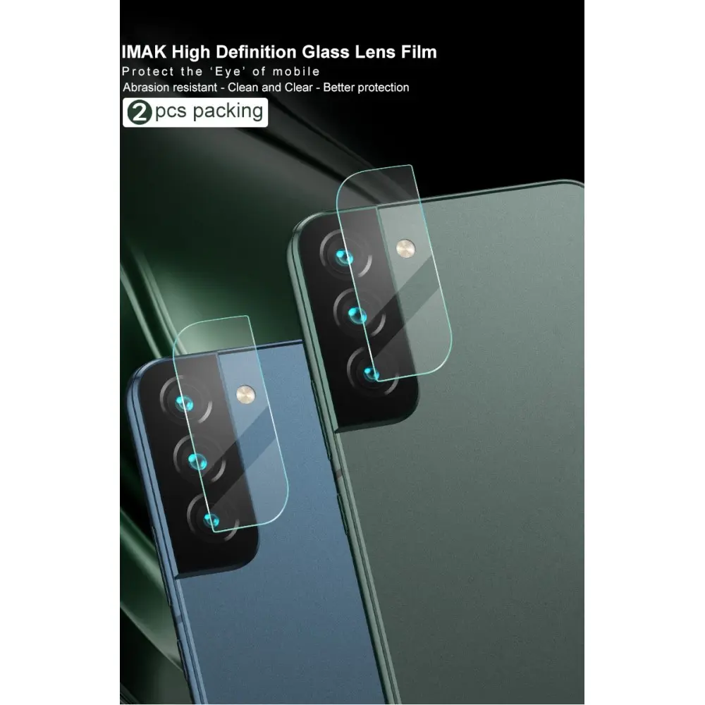 2-pack Härdat Glas Linsskydd Samsung Galaxy S22/Galaxy S22 Plus Genomskinlig
