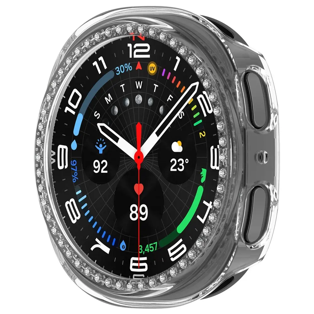 Rhinestone Skal Samsung Galaxy Watch 8 44mm Genomskinlig