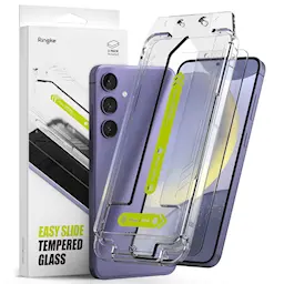 Samsung Galaxy S24 Plus Skjermbeskytter i glass med monteringsramme (2-pack)