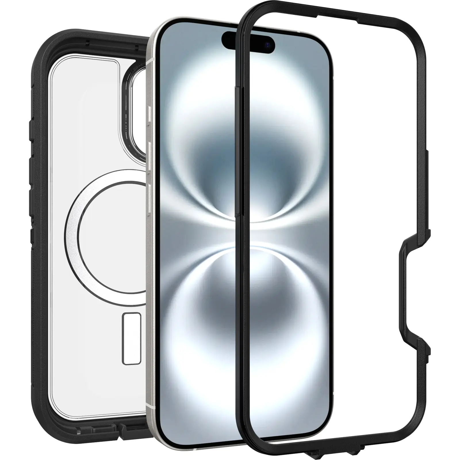 Defender XT Skal iPhone 16 Svart/transparent