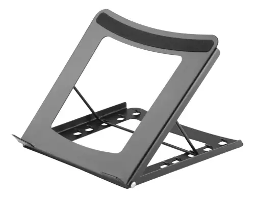 Vikbart Ställ för Laptop/surfplatta, Svart