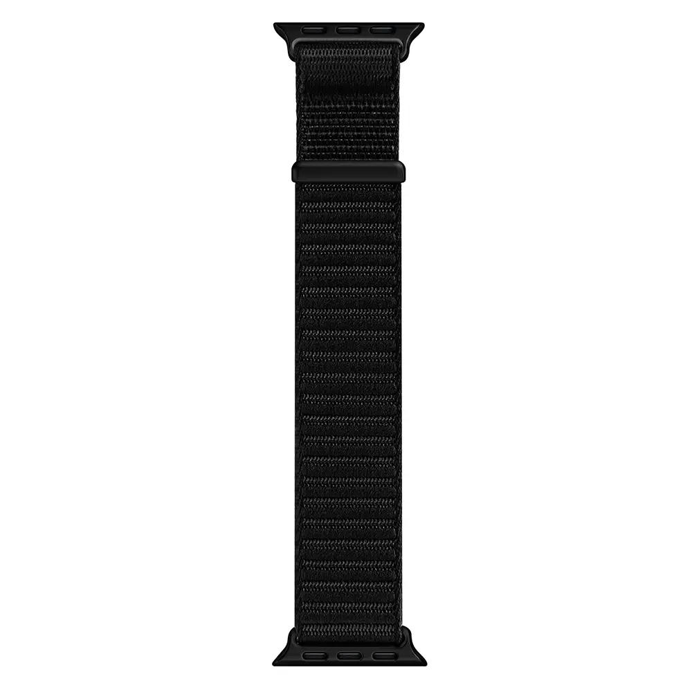 Nylon Armband Apple Watch Series 12 47mm Svart