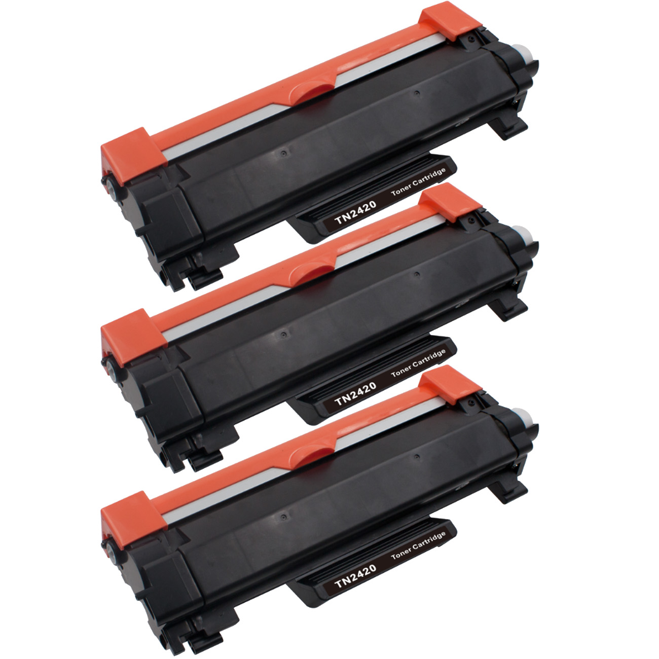 3-pack Toner Brother DCP-L2510D - ersätter Brother TN-2420, Svart, 3000 sidor