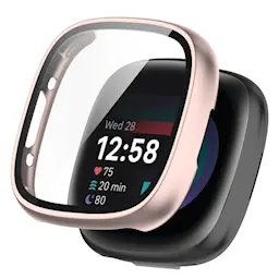 Full Cover Case Fitbit Sense 2 Rose guld