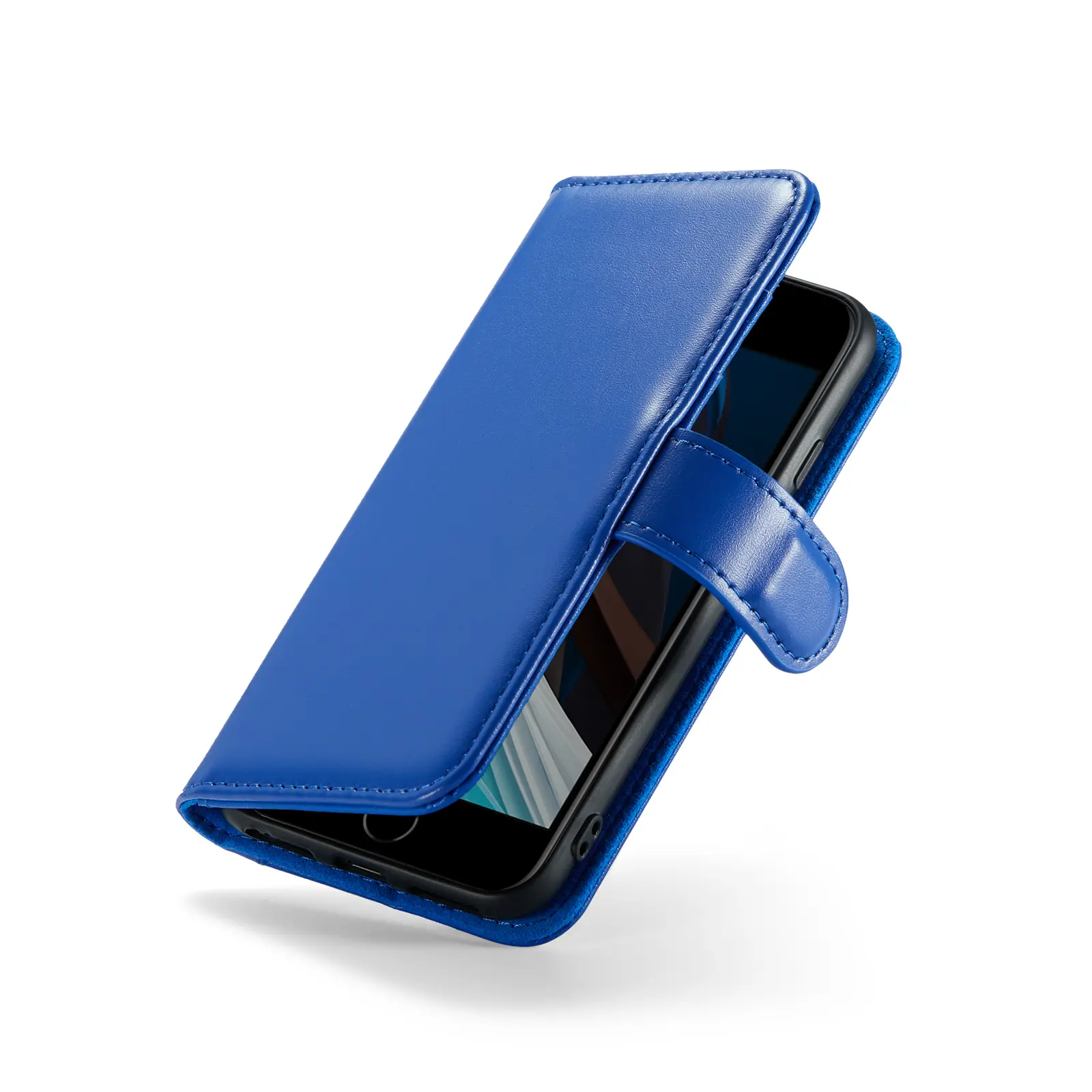 Äkta Läderfodral iPhone 7 Blå