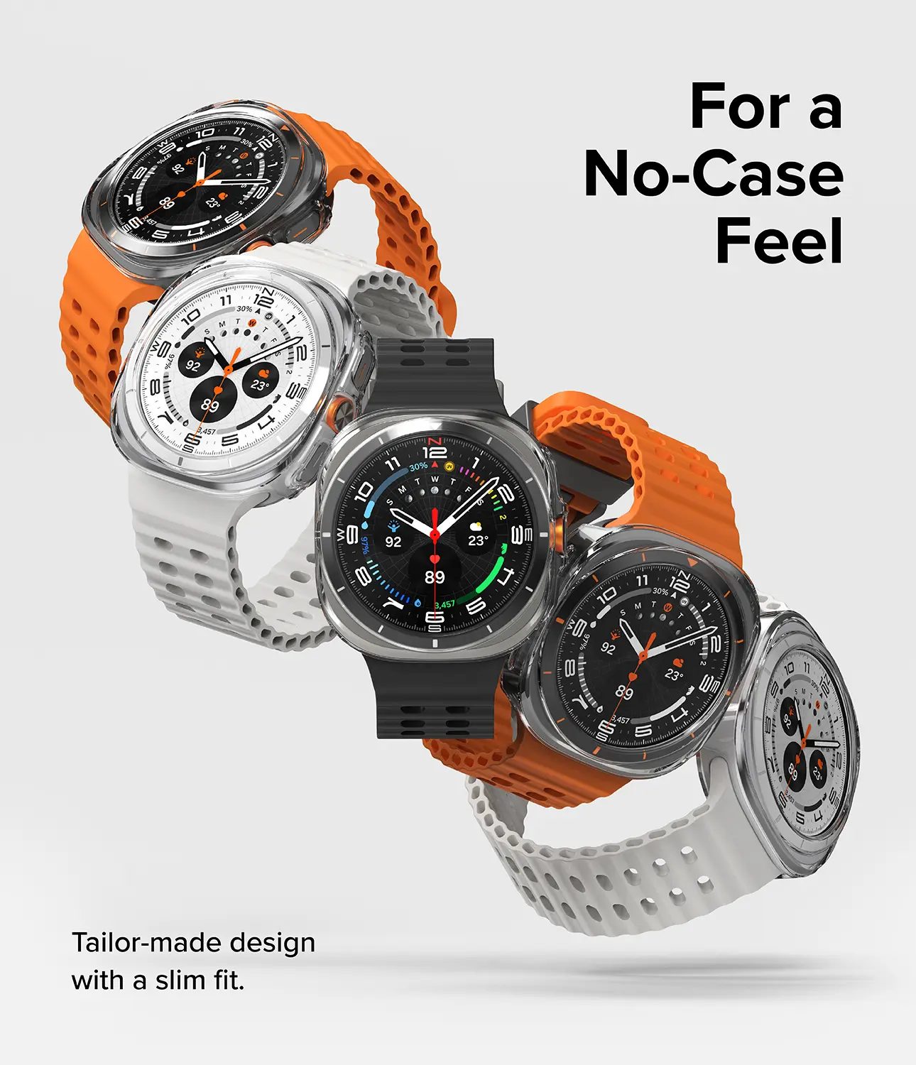 Slim Case+Glass Combo Samsung Galaxy Watch Ultra (2025) Clear
