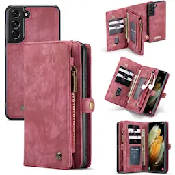 Multi-slot Mobiltaske Samsung Galaxy S21 Rød
