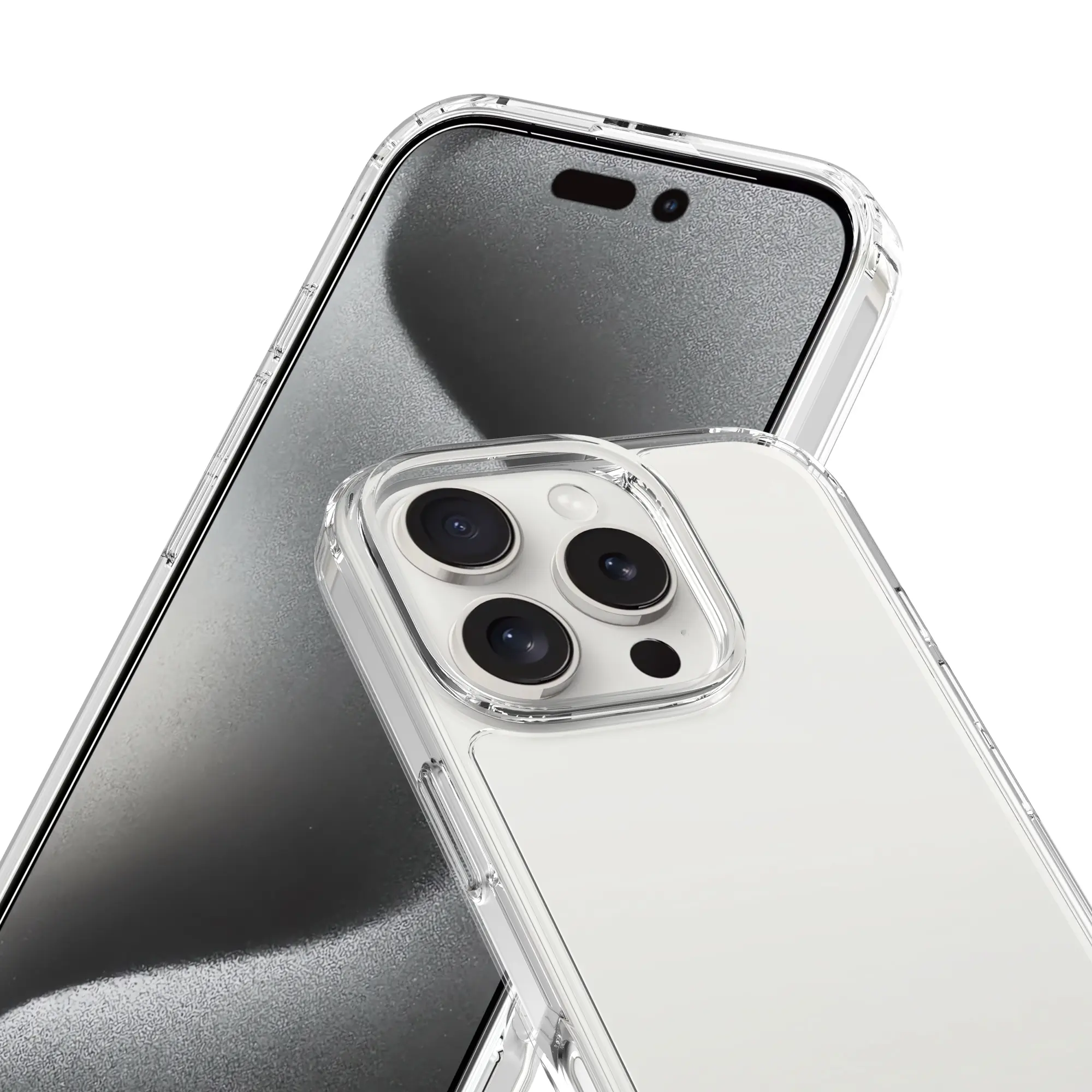 Hybridskal iPhone 16 Pro Genomskinlig