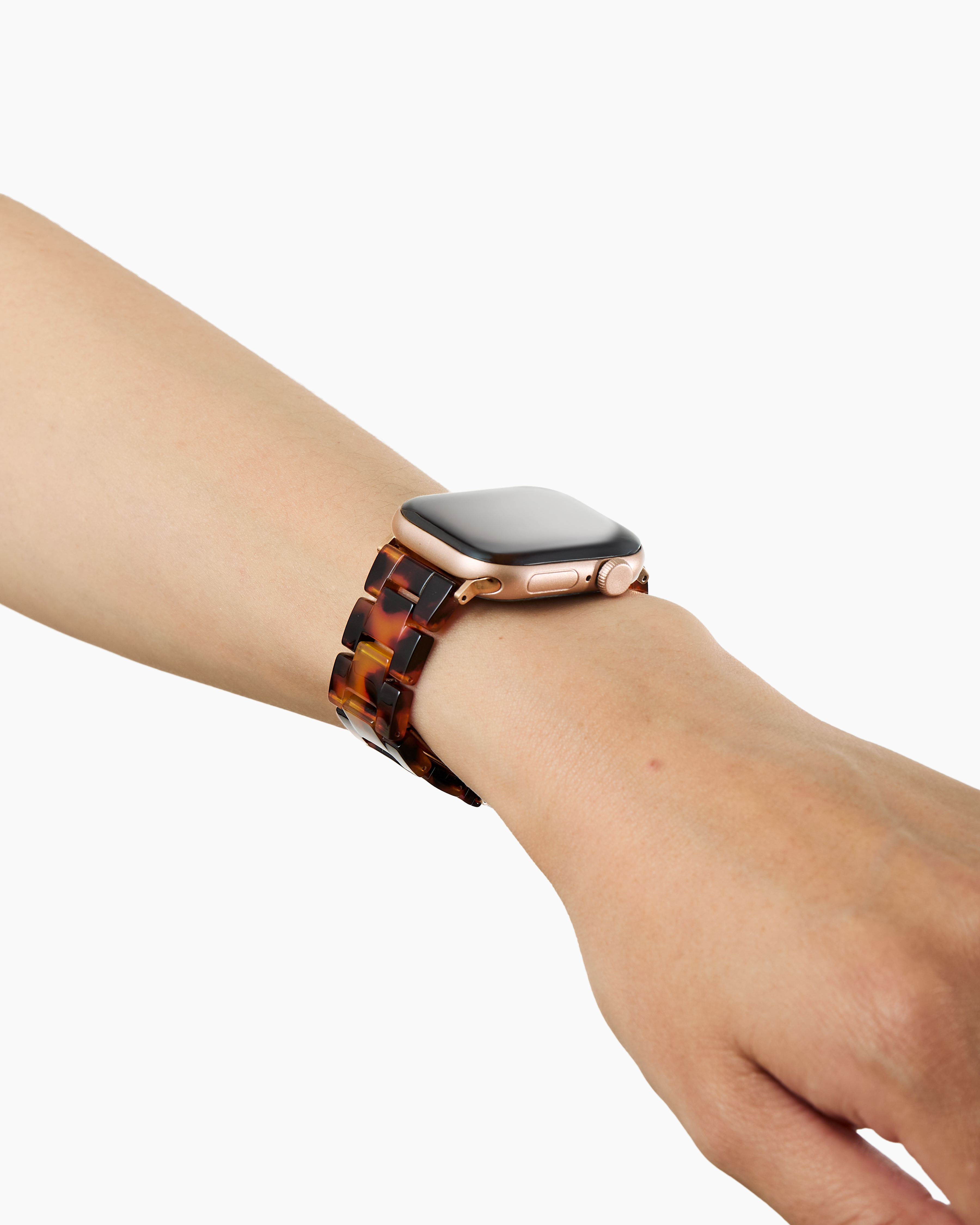 Resin Watch Band Apple Watch Series 8 45mm Tortoise