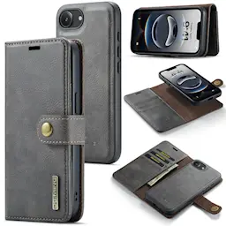 iPhone 17e Plånboksfodral med avtagbart skal, Brown