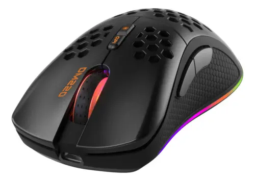 Trådlös RGB ultralätt gamingmus DM220, Svart