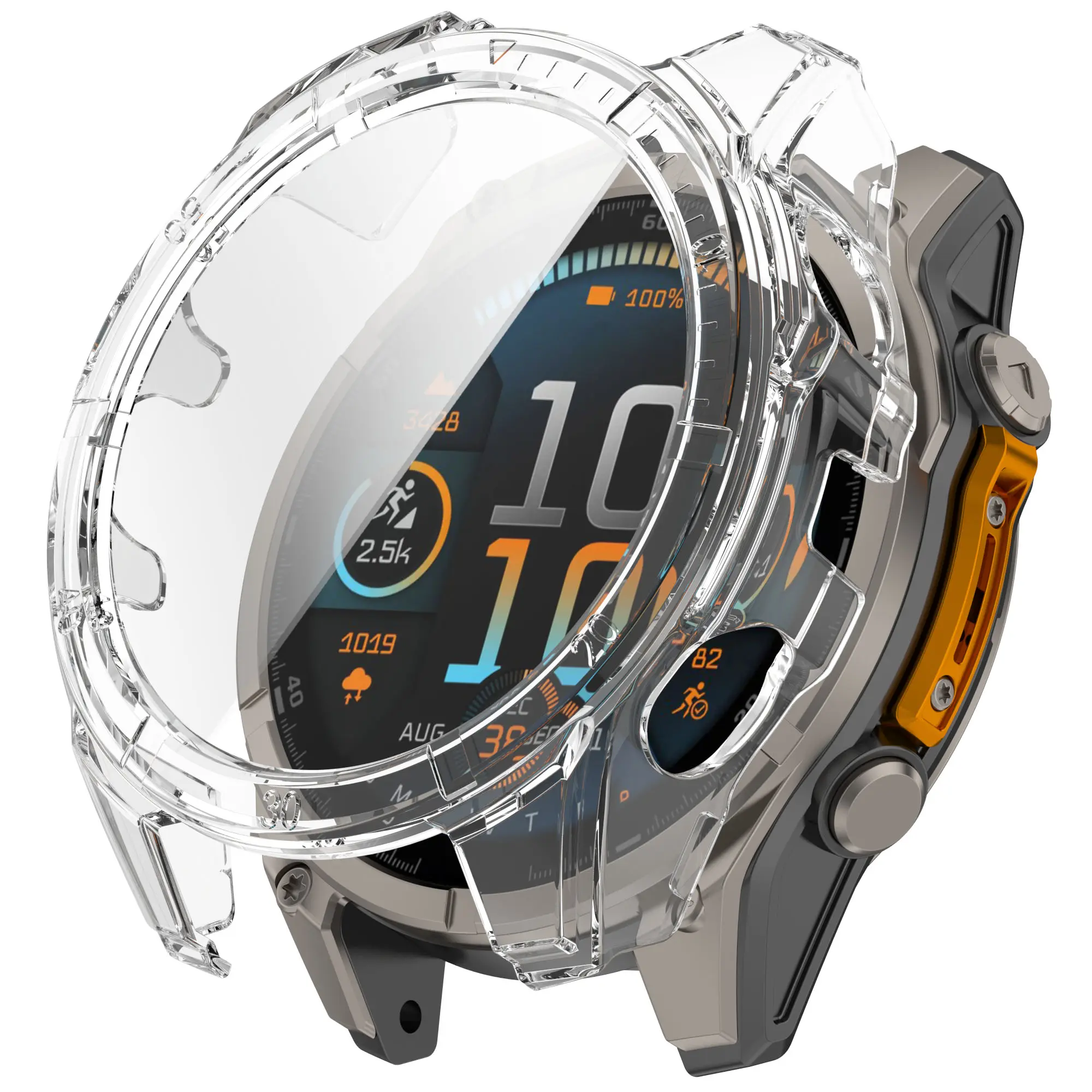 Full Cover Case Garmin Fenix 9 Pro 51mm Genomskinlig
