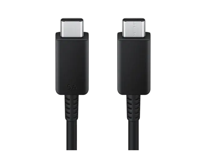 5A USB-C -> USB-C Kabel 1.8m svart