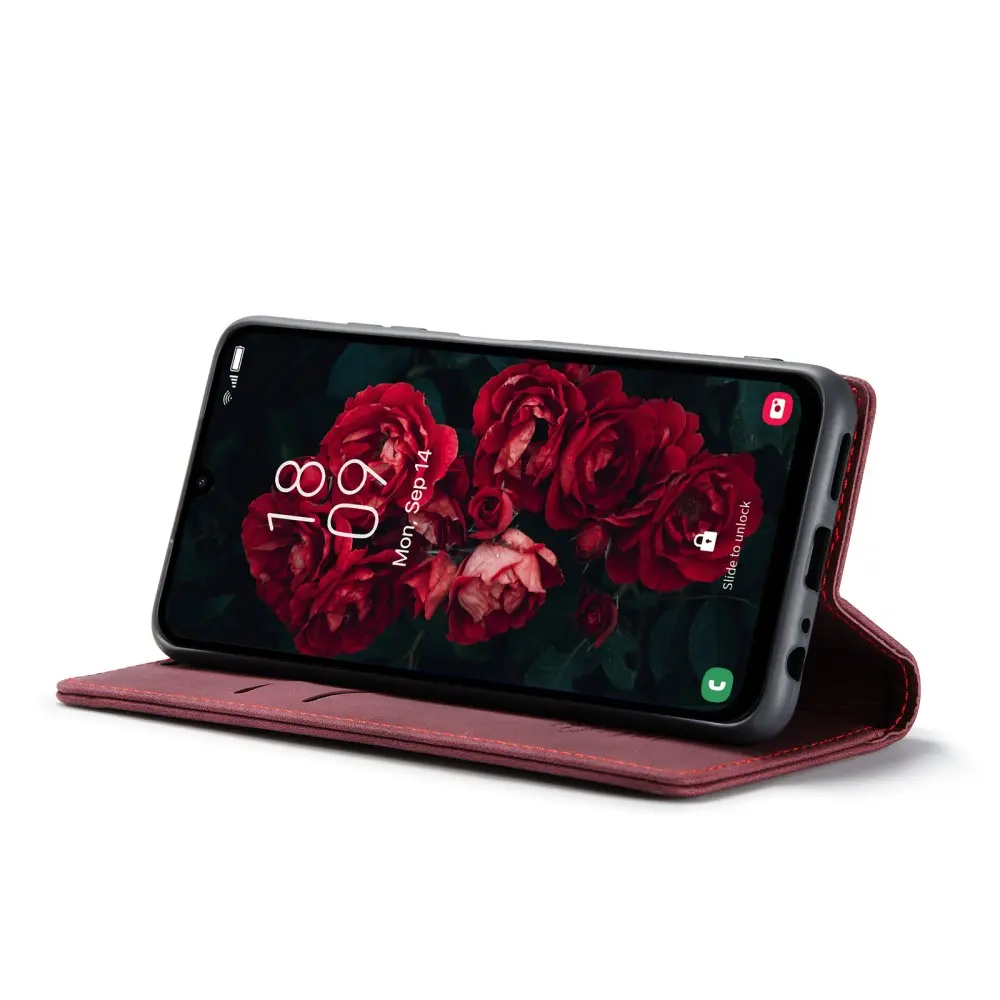 Slim Plånboksfodral Samsung Galaxy A25 Röd