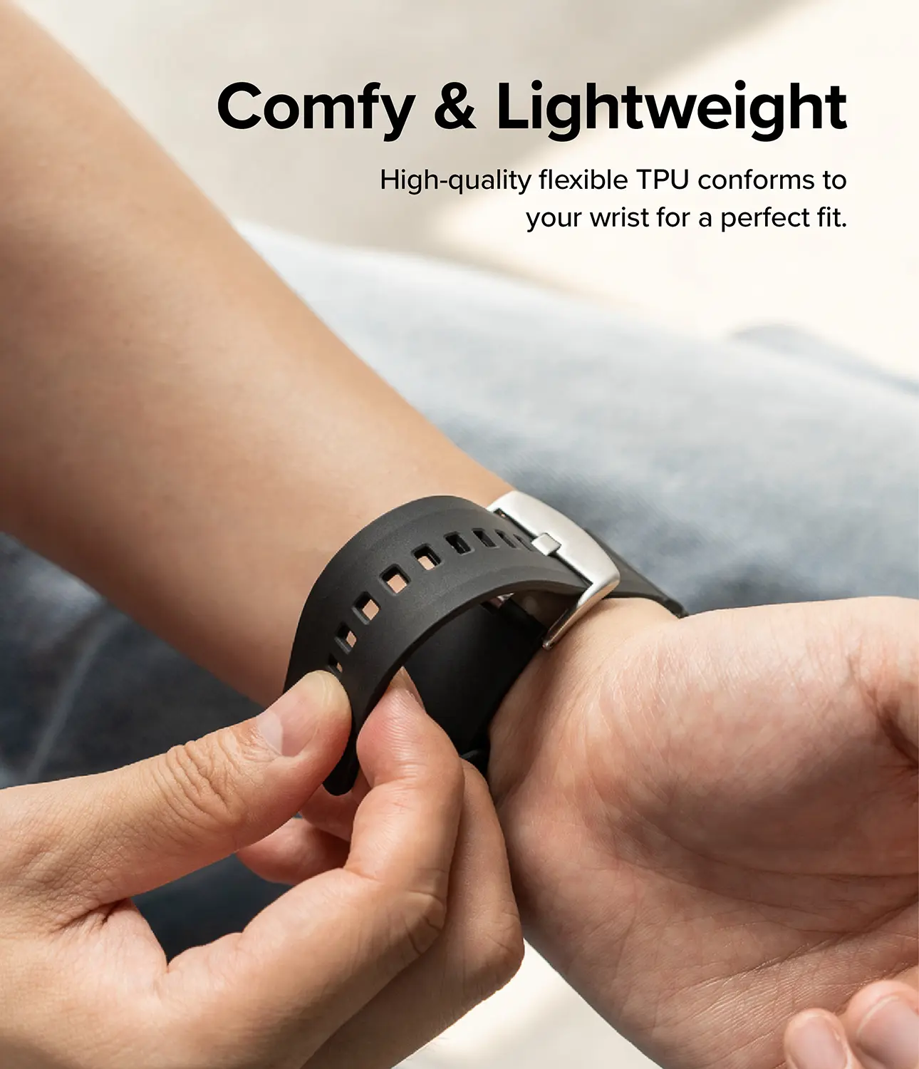 Rubber One Bold Band Garmin Forerunner 170 Svart