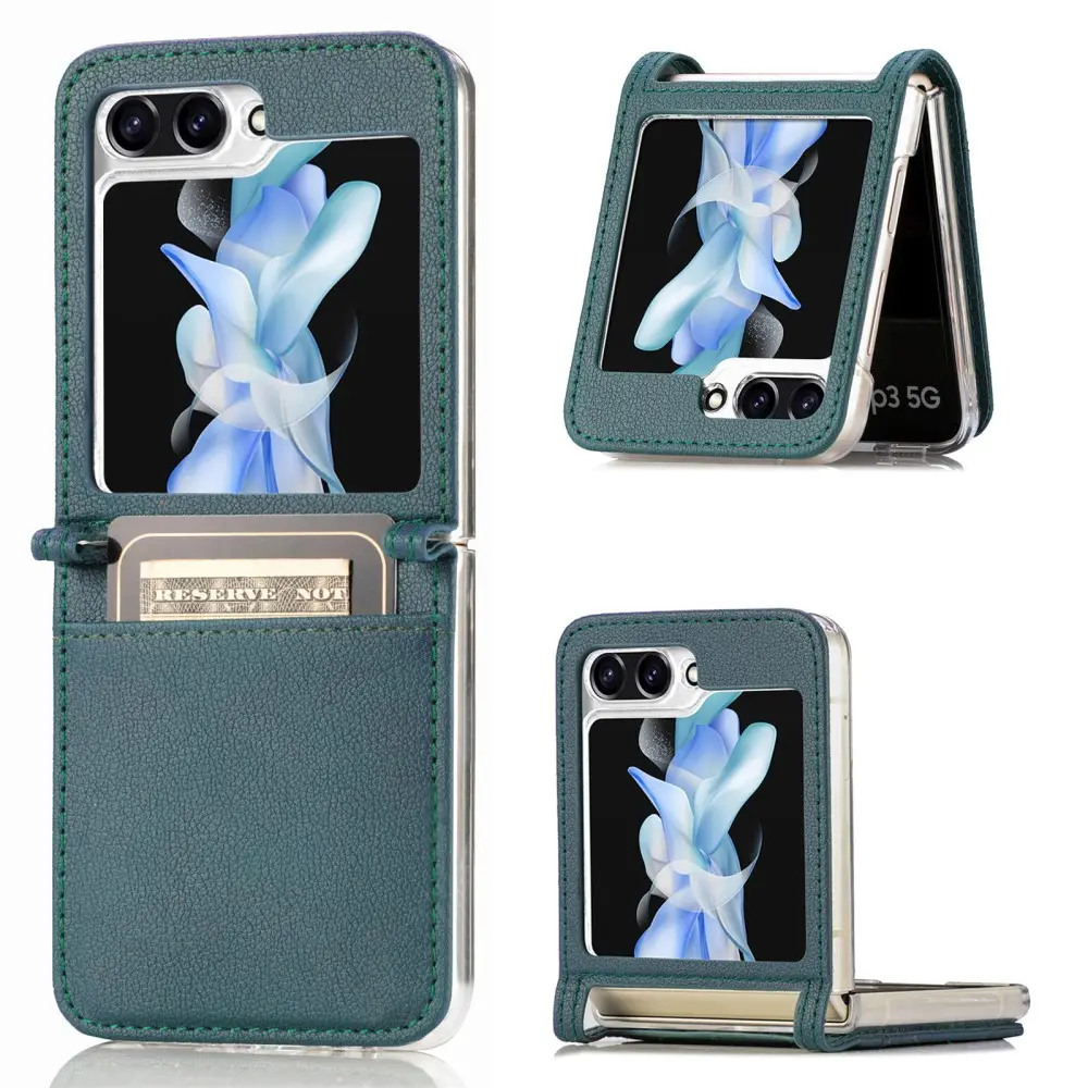 Slim Card Wallet Samsung Galaxy Z Flip 7 Grøn