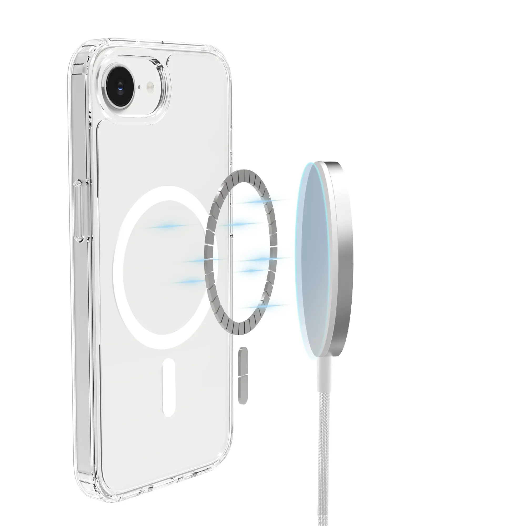 Hybridskal MagSafe iPhone 17e Genomskinlig