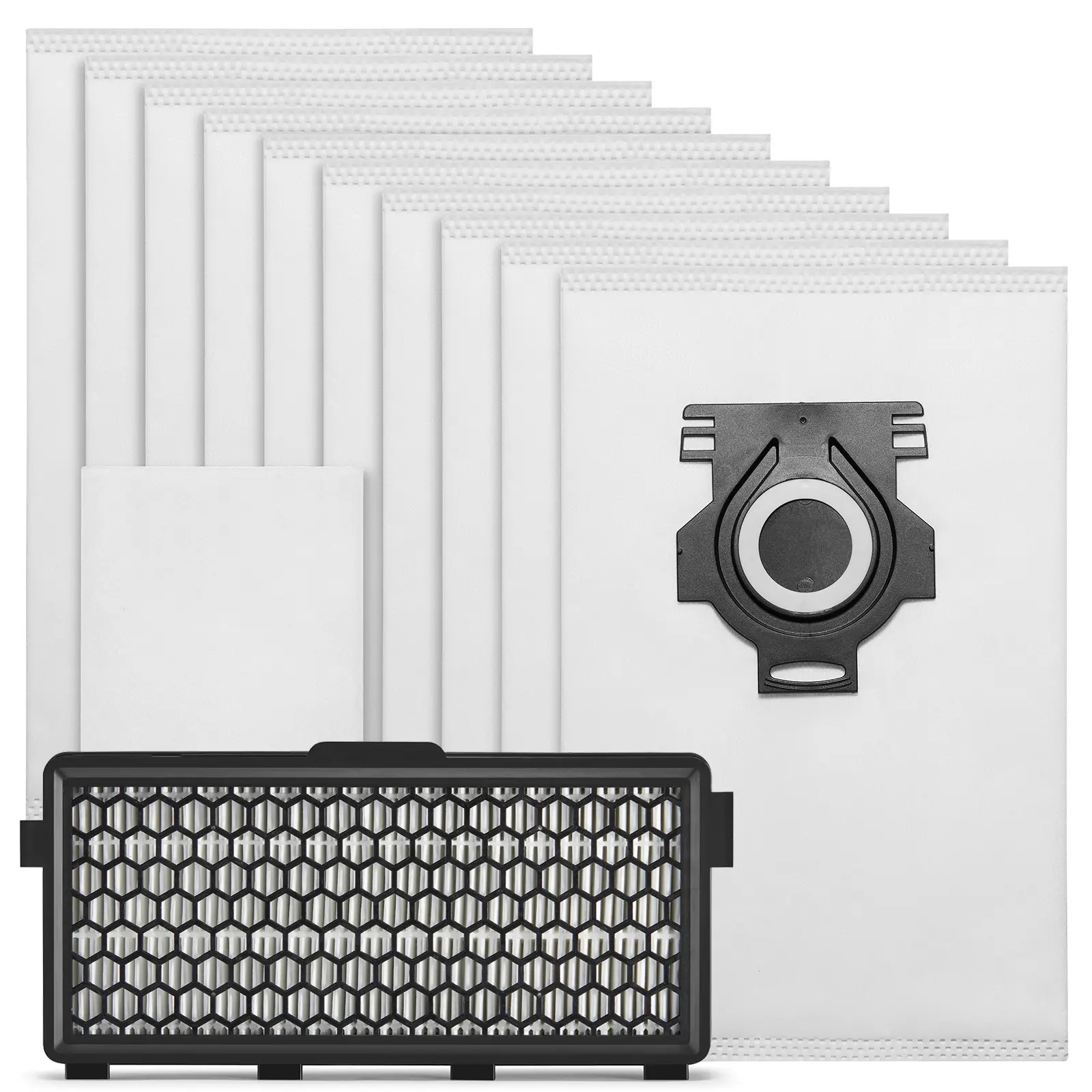 Rengøringspakke: Støvsugerposer 10 stk + HEPA-filter - passer til  Miele Guard S1