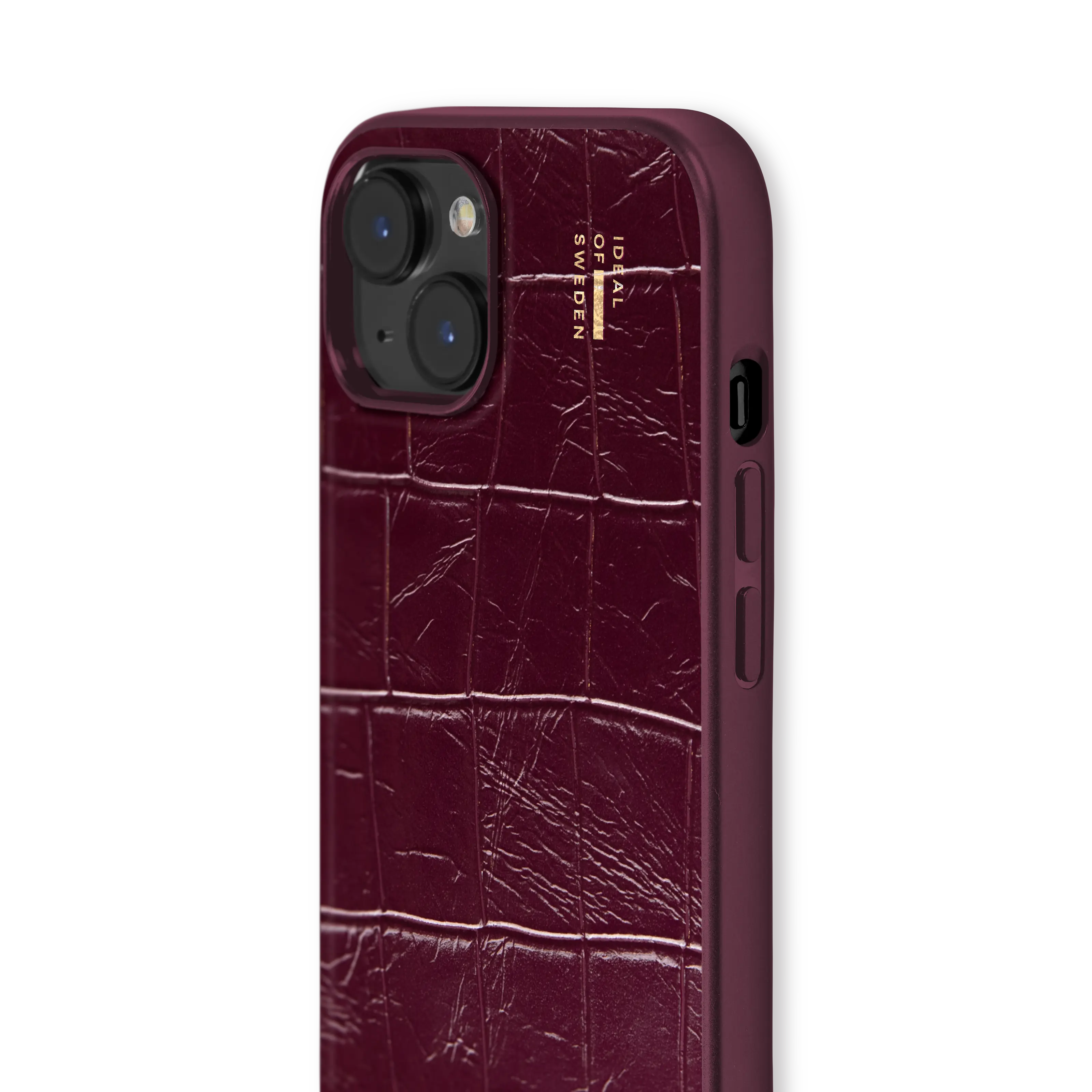 Vegan Leather MagSafe Case iPhone 13 Fine Wine Croco