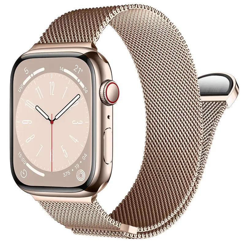 Armband Milanese Apple Watch Series 12 43mm Roséguld