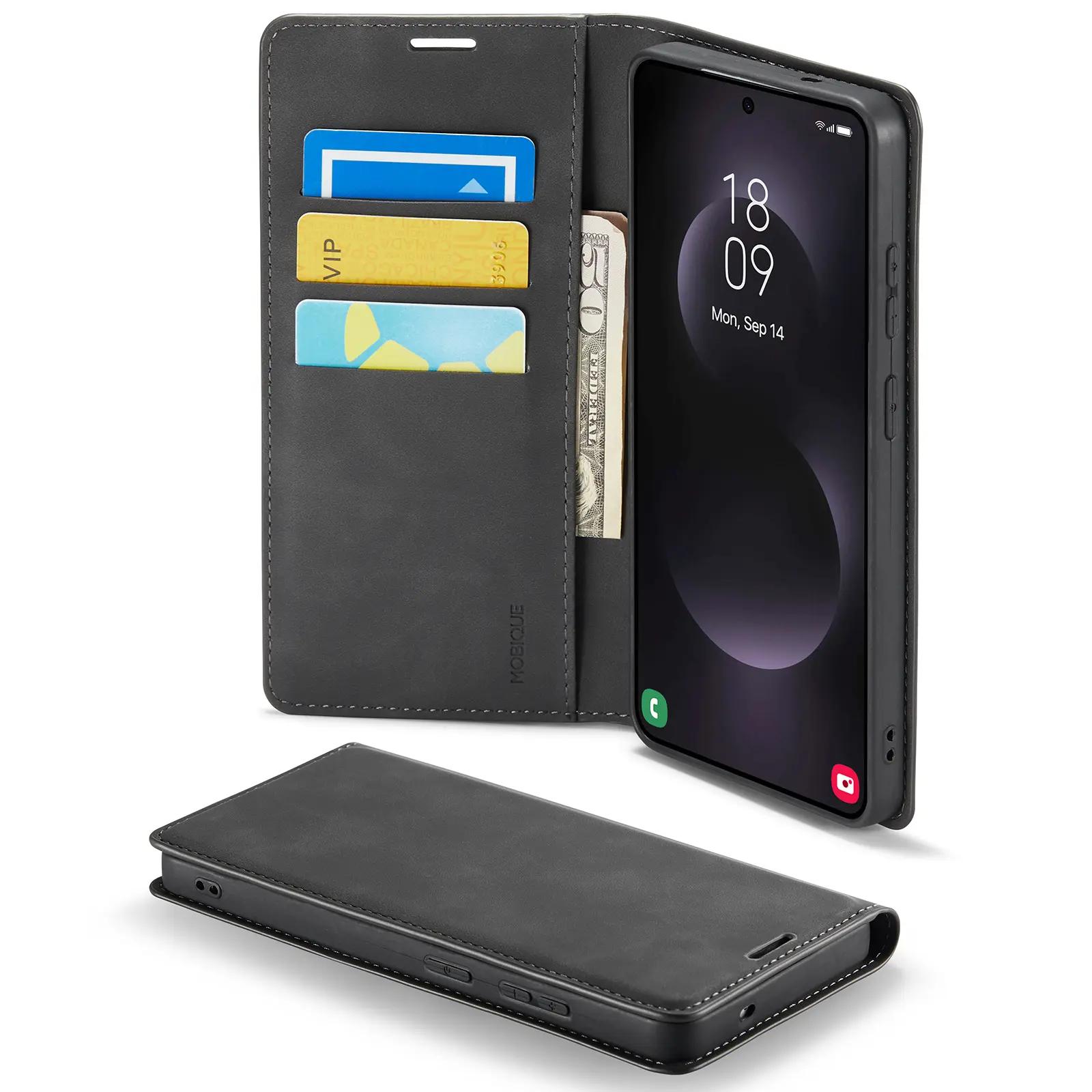 Samsung Galaxy S26 Slim Mobiltaske Sort