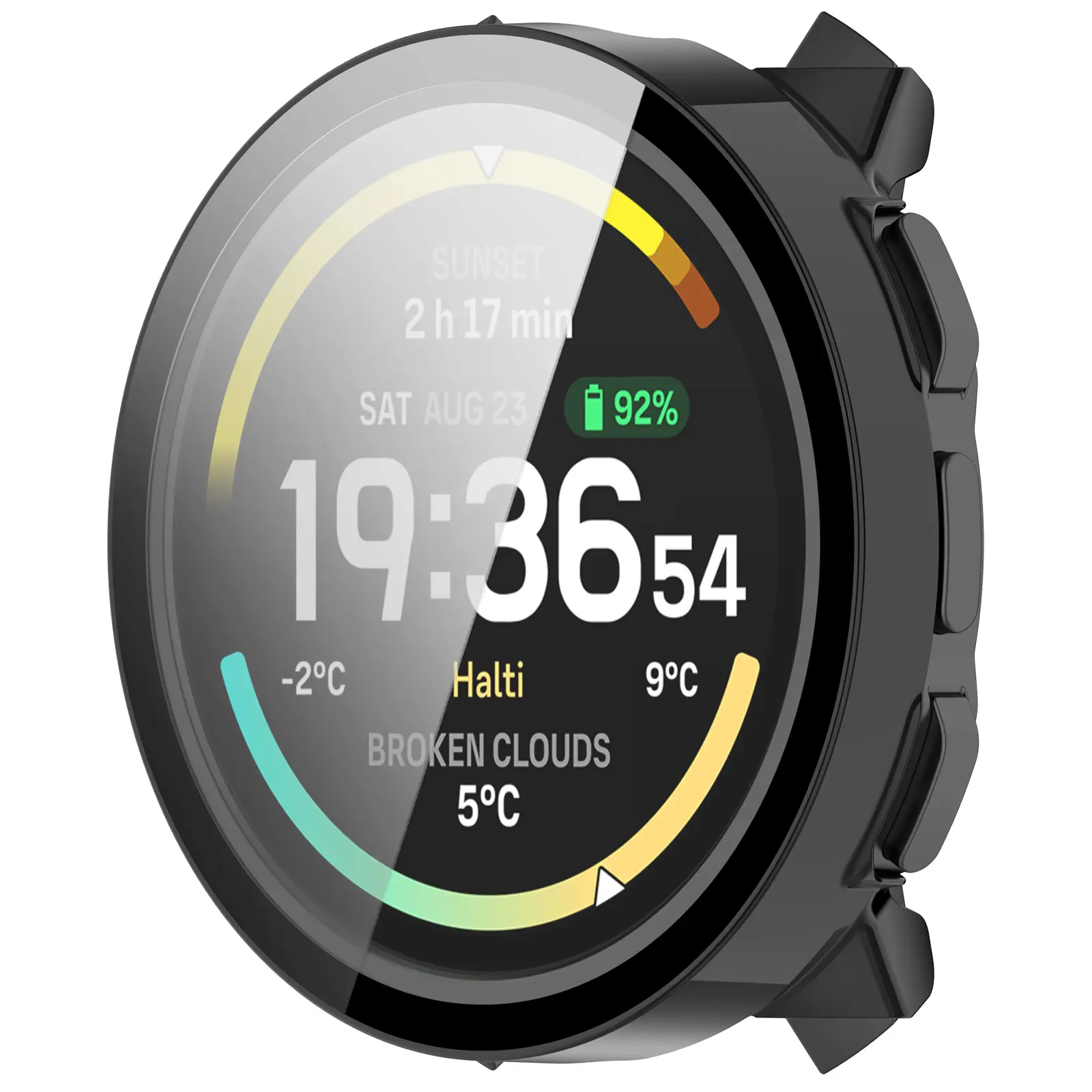 Full Cover Case Suunto Vertical 2 Svart