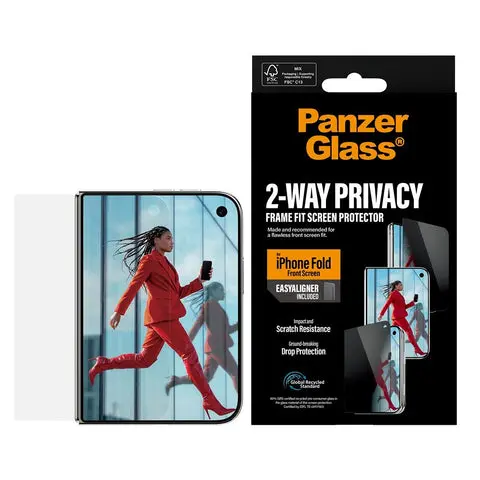 iPhone Duo Privacy Front Screen Protector Frame Fit (with EasyAligner)