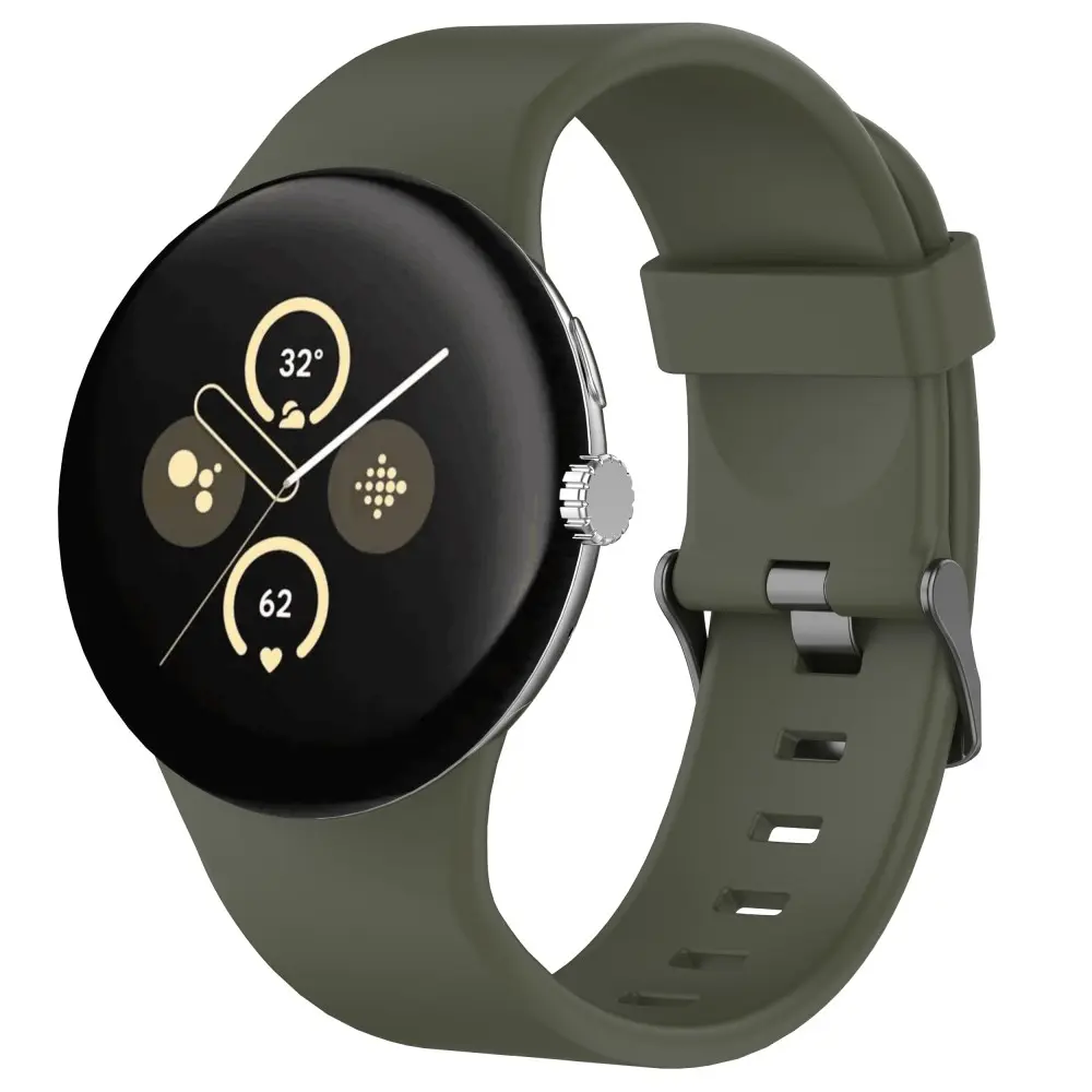 Silikonarmband Google Pixel Watch 5 45mm Grön