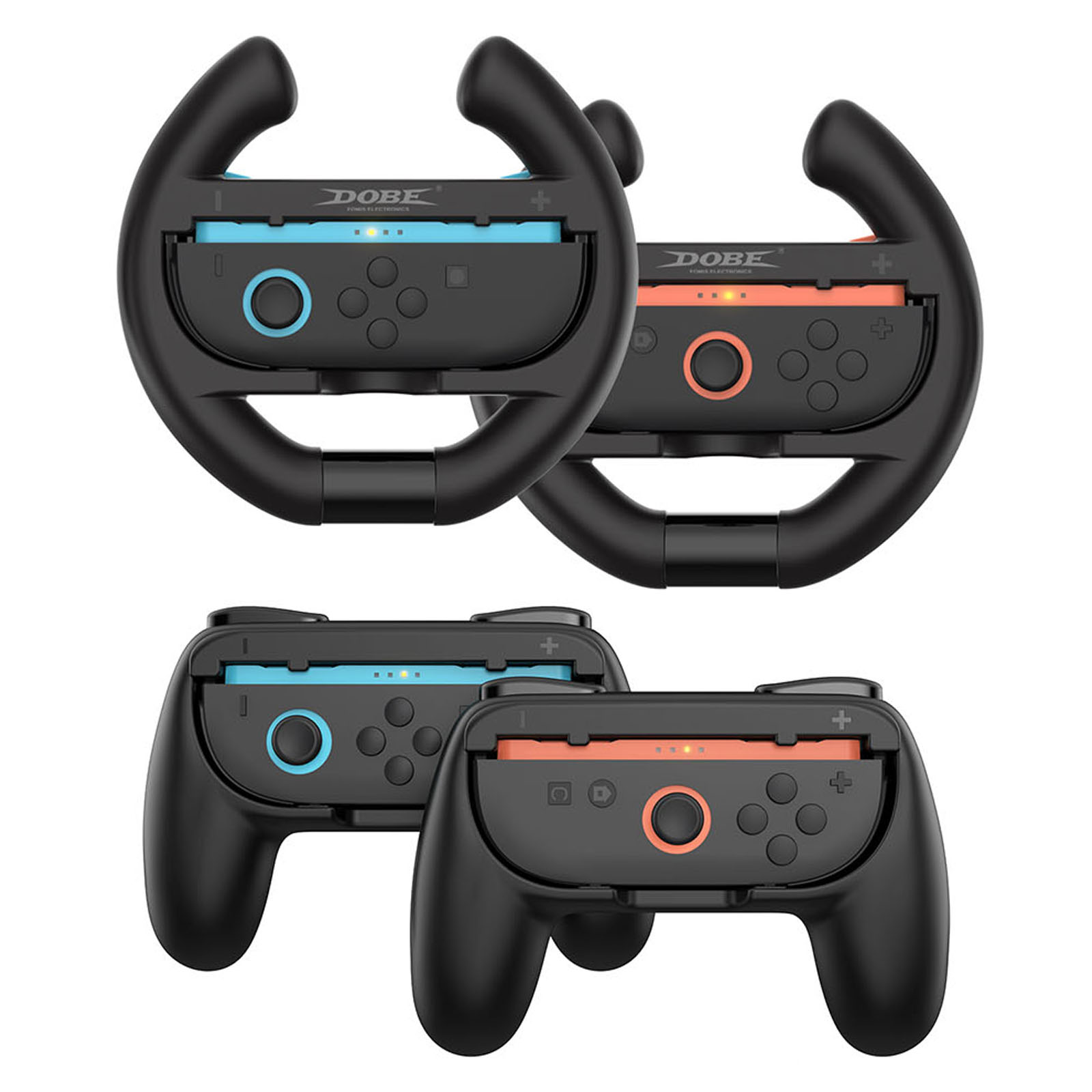 Dobe Ratit ja ohjaimet Joy-Conille Nintendo Switch OLED Musta