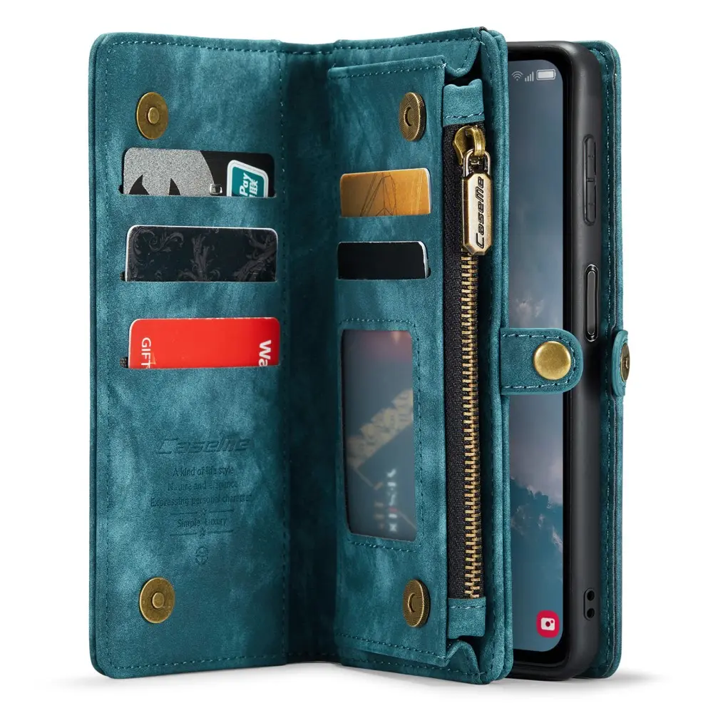 Multi-slot Plånboksfodral Samsung Galaxy A54 Blå
