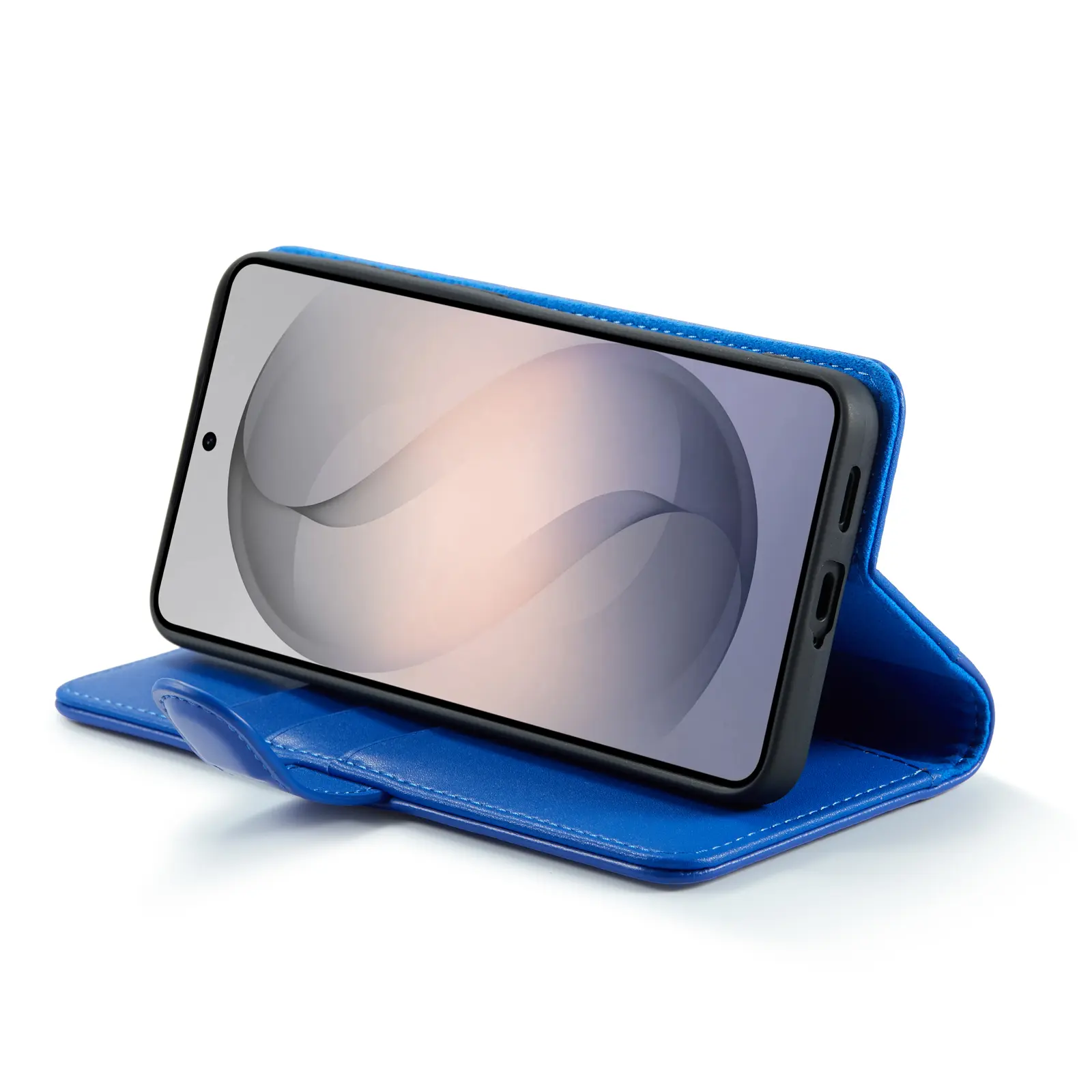 Äkta Läderfodral Samsung Galaxy S26 FE Blå
