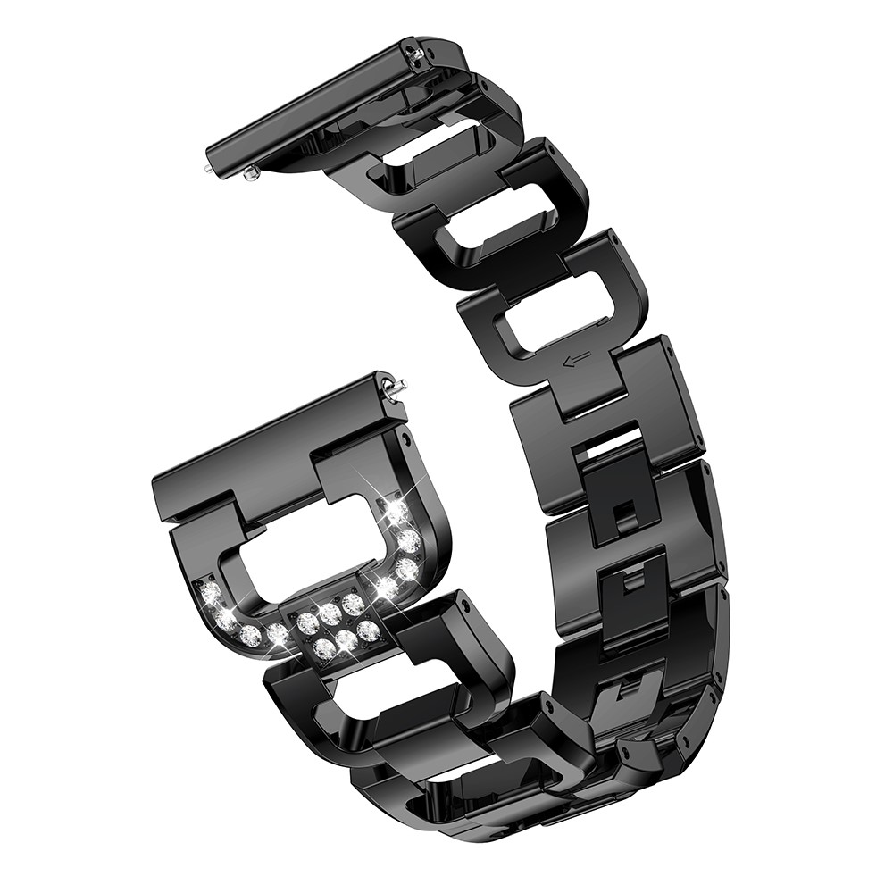 Rhinestone Bracelet Suunto 9 Peak Pro Musta