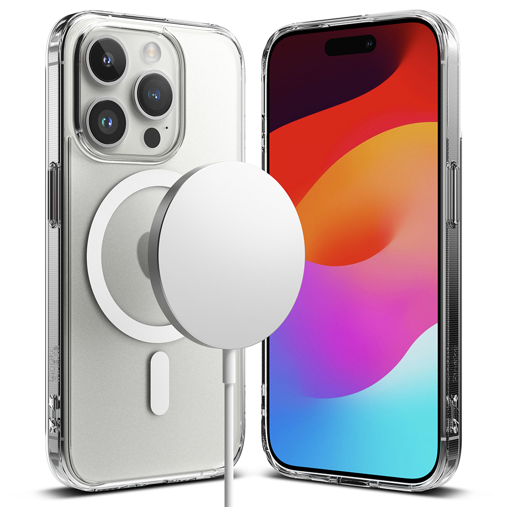 Ringke iPhone 15 Pro Fusion MagSafe Deksel, Matte Clear