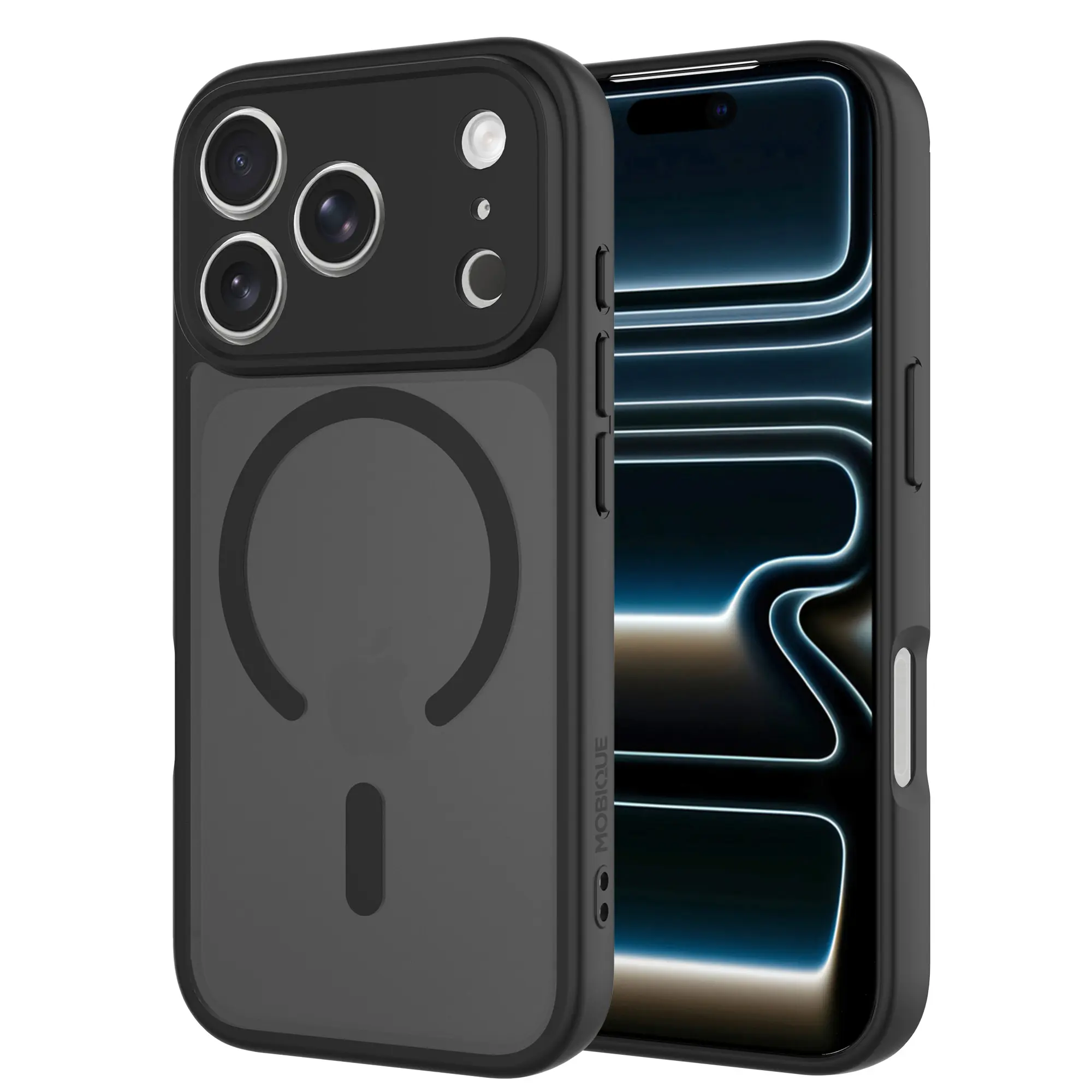 Magnetic Hybrid Skal iPhone 18 Pro Max Frosted Black