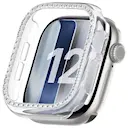 Rhinestone Skal Apple Watch Series 12 43mm Genomskinlig
