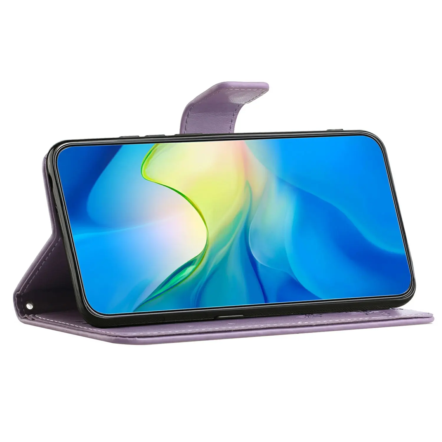 Läderfodral Fjärilar Samsung Galaxy A26 Lila