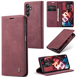 Samsung Galaxy A15 Ohut lompakkokotelo, Punainen