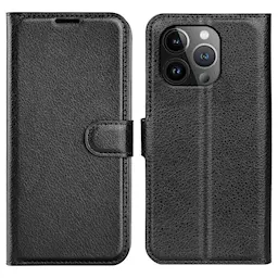 iPhone 15 Pro Yksinkertainen puhelinkotelo, Musta